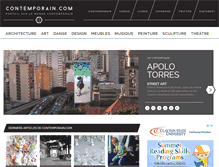 Tablet Screenshot of contemporain.com